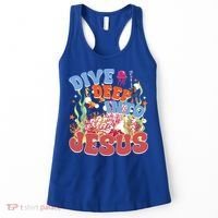 Dive Deep Into Jesus Scuba Vbs 2024 Christian Camp Gift Women's Tank Top thumb 0