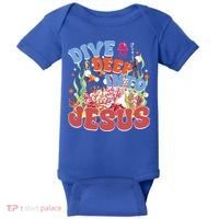 Dive Deep Into Jesus Scuba Vbs 2024 Christian Camp Gift Baby Bodysuit thumb 0