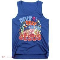 Dive Deep Into Jesus Scuba Vbs 2024 Christian Camp Gift Tank Top thumb 0