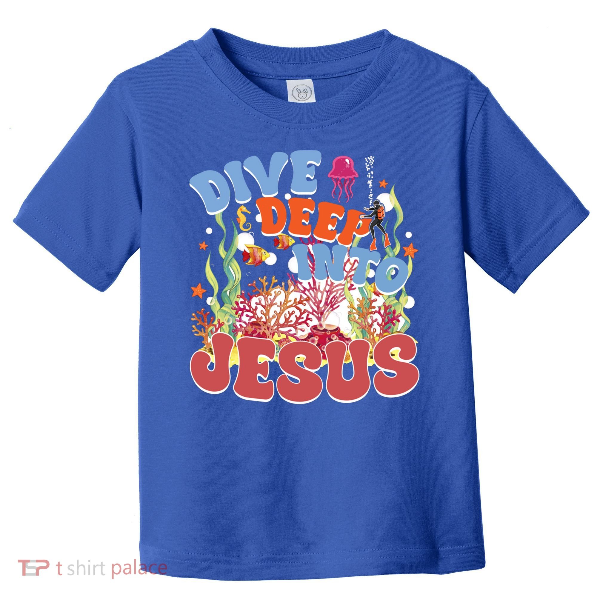 Dive Deep Into Jesus Scuba Vbs 2024 Christian Camp Gift Toddler T-Shirt