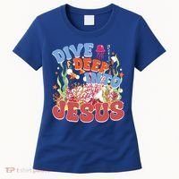 Dive Deep Into Jesus Scuba Vbs 2024 Christian Camp Gift Women's T-Shirt thumb 0
