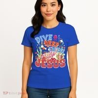 Dive Deep Into Jesus Scuba Vbs 2024 Christian Camp Gift Women's T-Shirt thumb 4