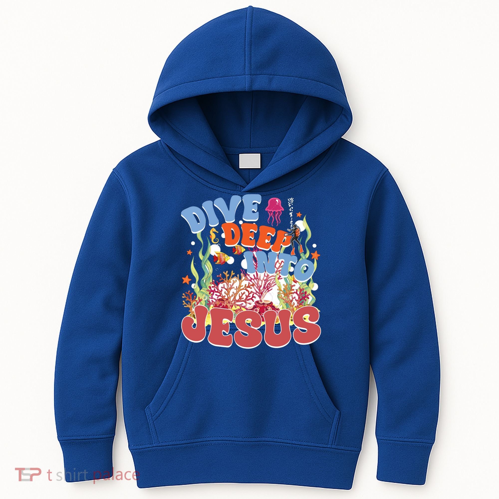 Dive Deep Into Jesus Scuba Vbs 2024 Christian Camp Gift Kids Hoodie