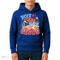 Dive Deep Into Jesus Scuba Vbs 2024 Christian Camp Gift Kids Hoodie thumb 4