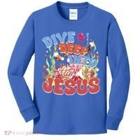 Dive Deep Into Jesus Scuba Vbs 2024 Christian Camp Gift Kids Long Sleeve Shirt thumb 0