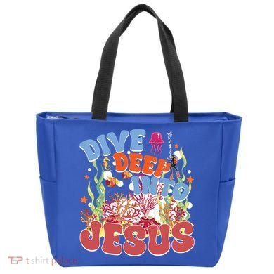Dive Deep Into Jesus Scuba Vbs 2024 Christian Camp Gift Tote Bag