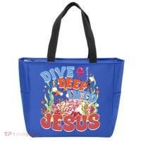 Dive Deep Into Jesus Scuba Vbs 2024 Christian Camp Gift Tote Bag thumb 0