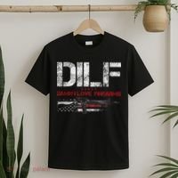 DILF Damn I Love Firearms Vintage Gun American Flag T-Shirt thumb 2