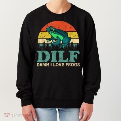 DILF Damn I Love Frogs Women's Sweatshirt