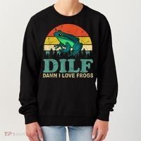 DILF Damn I Love Frogs Women's Sweatshirt thumb 0