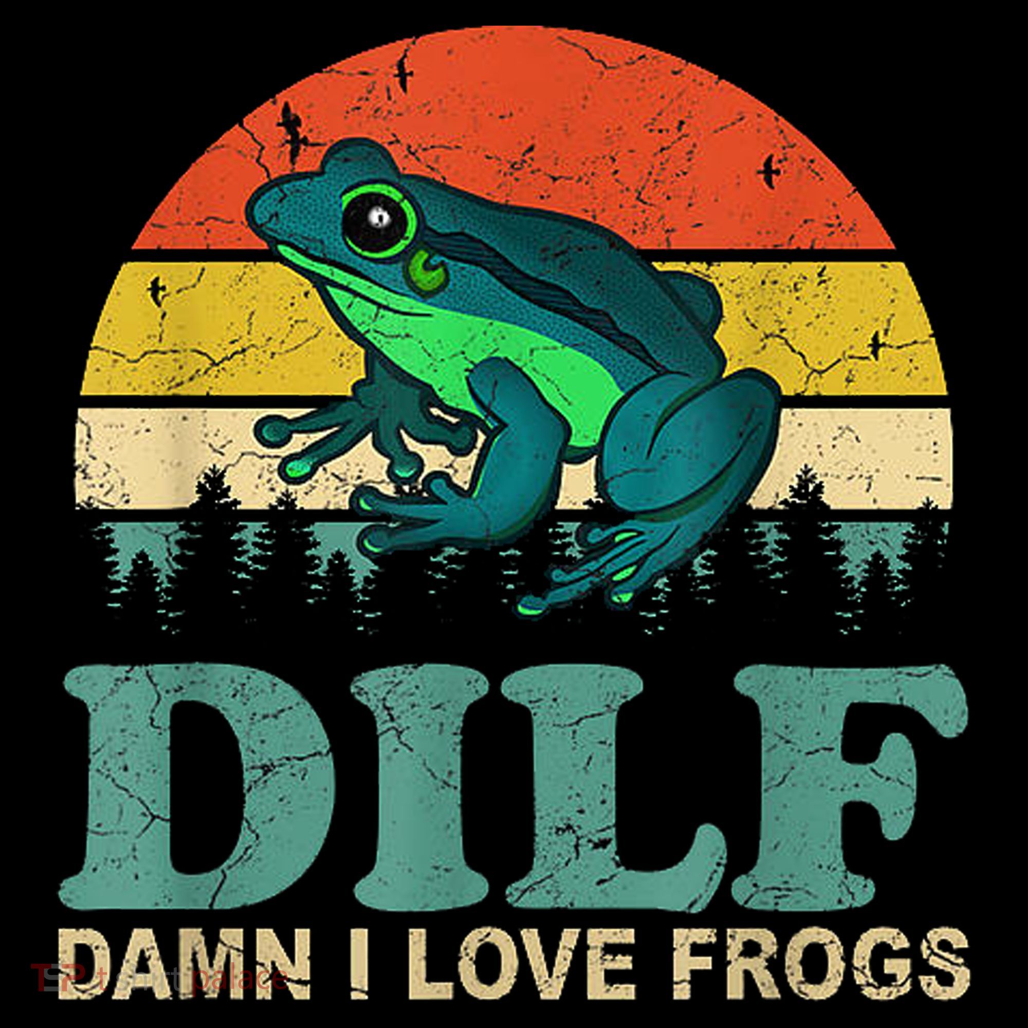 DILF Damn I Love Frogs Toddler Hoodie