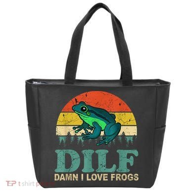 DILF Damn I Love Frogs Tote Bag