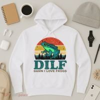 DILF Damn I Love Frogs Hoodie thumb 3