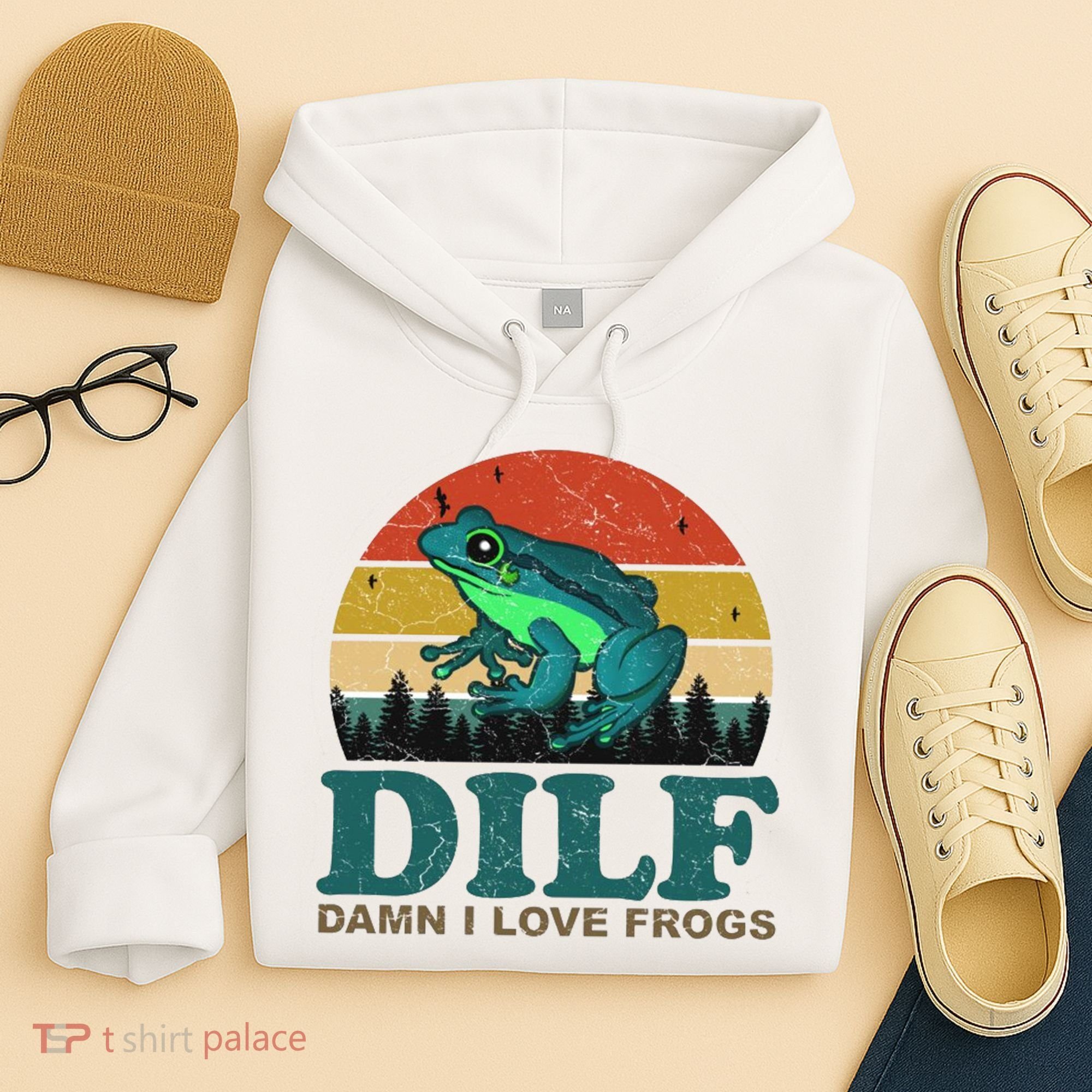DILF Damn I Love Frogs Hoodie