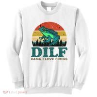 DILF Damn I Love Frogs Sweatshirt thumb 0