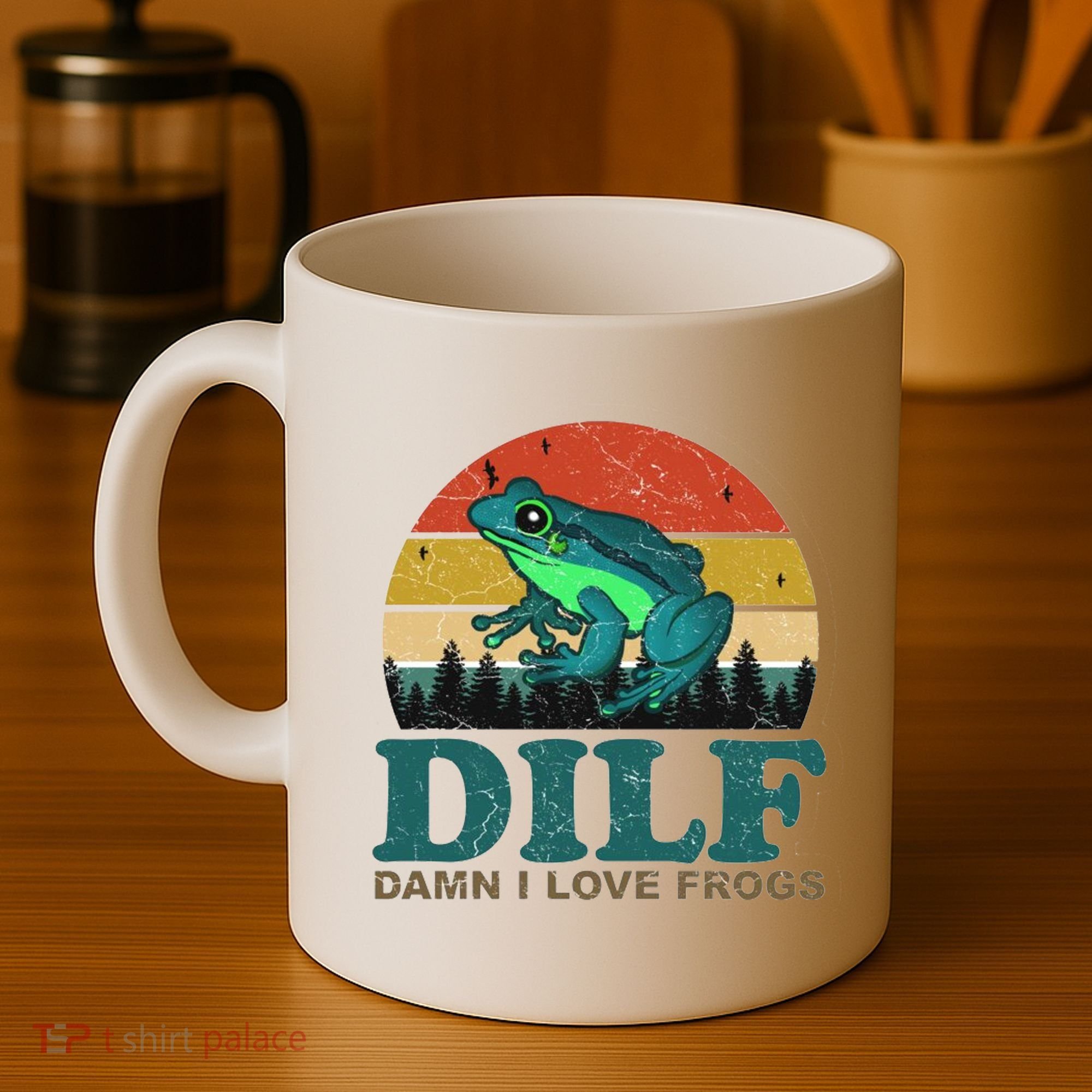DILF Damn I Love Frogs Coffee Mug