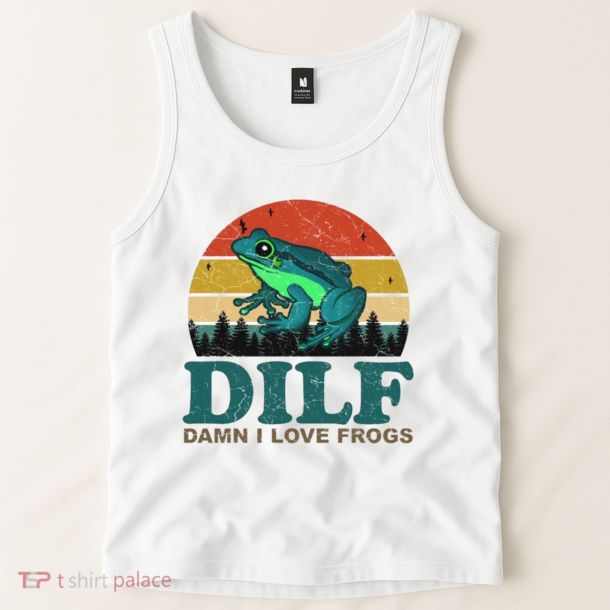 DILF Damn I Love Frogs Tank Top
