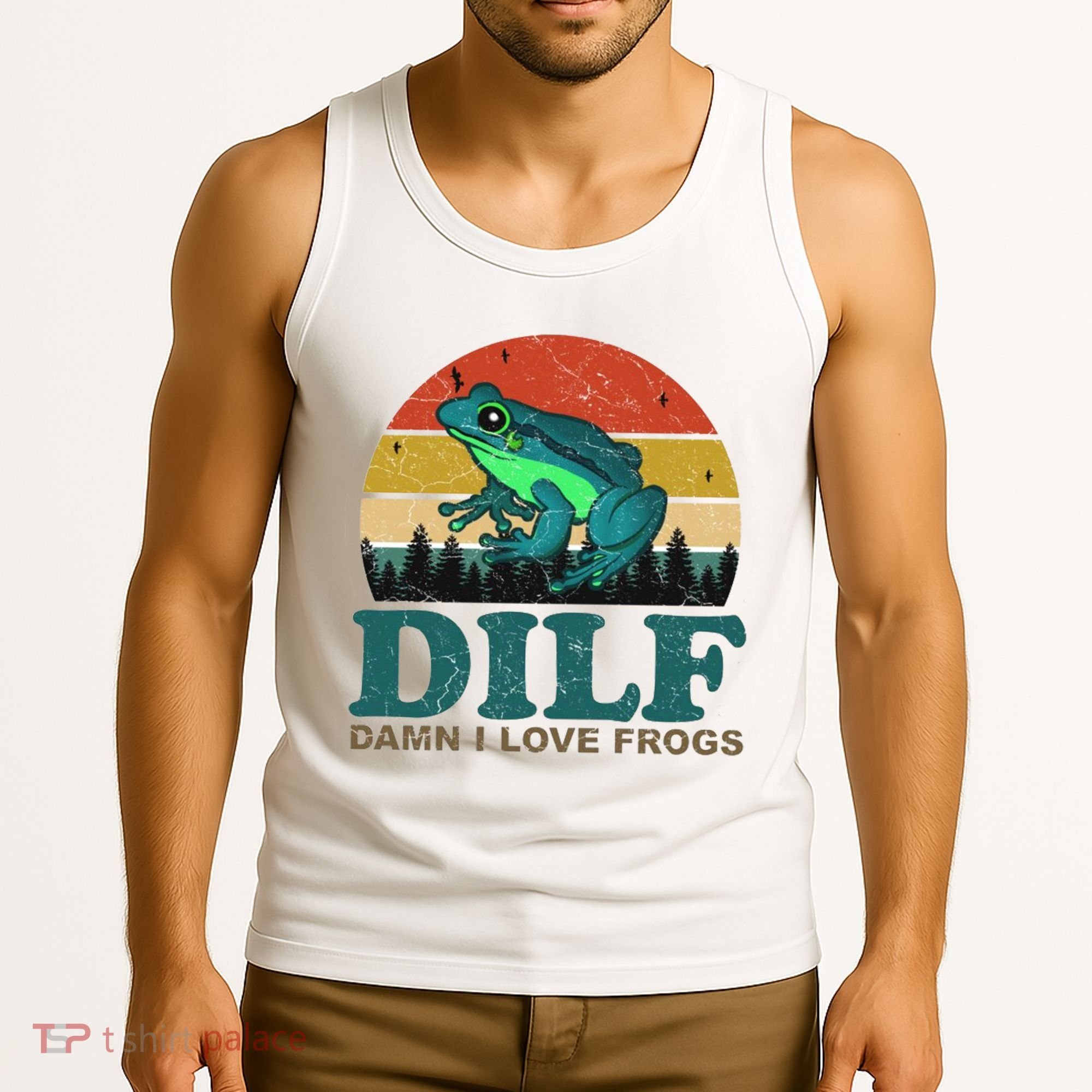 DILF Damn I Love Frogs Tank Top