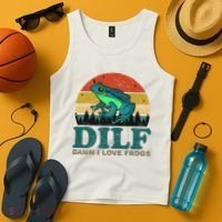 DILF Damn I Love Frogs Tank Top thumb 4