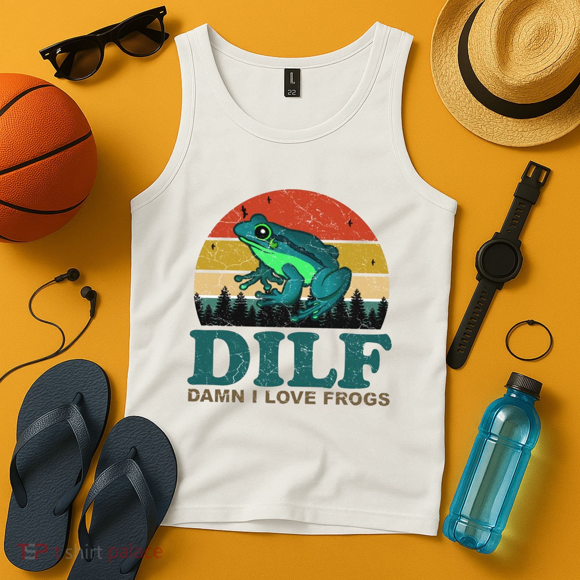 DILF Damn I Love Frogs Tank Top