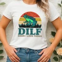 DILF Damn I Love Frogs Women's T-Shirt thumb 2