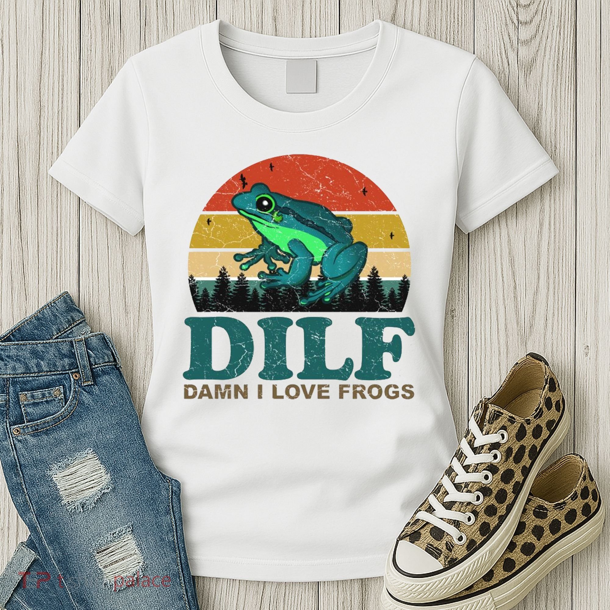 DILF Damn I Love Frogs Women's T-Shirt