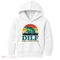 DILF Damn I Love Frogs Kids Hoodie thumb 0