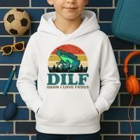 DILF Damn I Love Frogs Kids Hoodie thumb 2