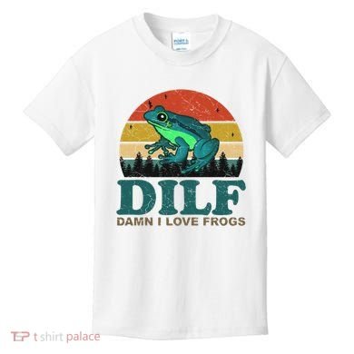 DILF Damn I Love Frogs Kids T-Shirt