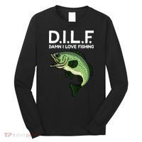 D.I.L.F Damn I love Fishing Long Sleeve Shirt thumb 0