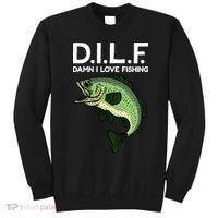 D.I.L.F Damn I love Fishing Sweatshirt thumb 0