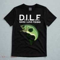 D.I.L.F Damn I love Fishing T-Shirt thumb 5