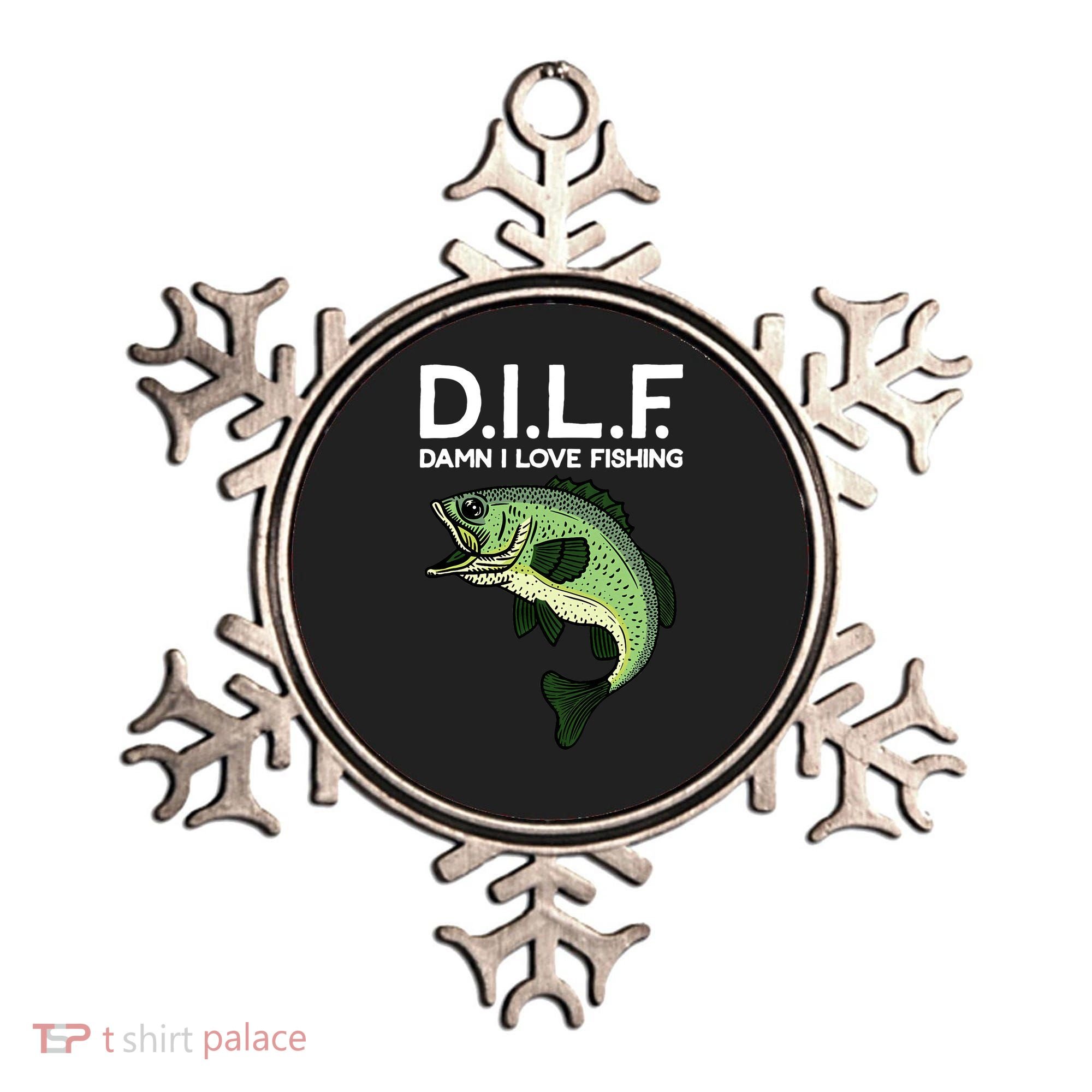 D.I.L.F Damn I love Fishing Ornament