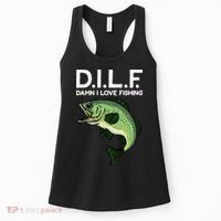 D.I.L.F Damn I love Fishing Women's Tank Top thumb 0
