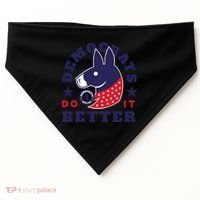 Democrats Do It Better Political USA-Made Doggie Bandana thumb 0
