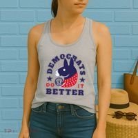 Democrats Do It Better Political Women's Tank Top thumb 2