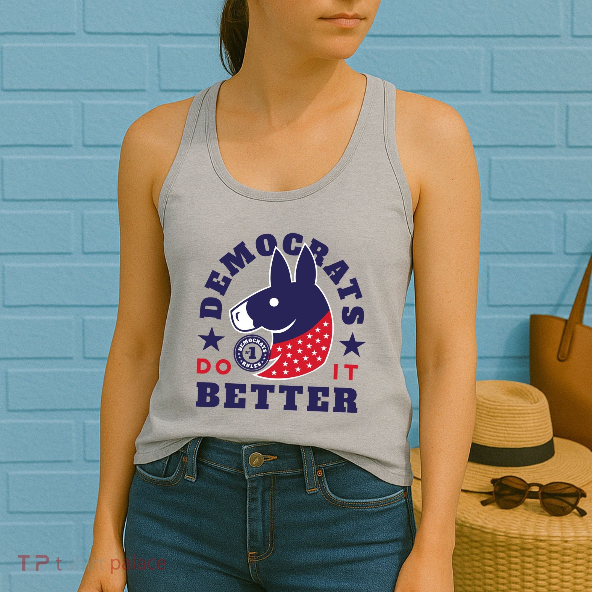 Democrats Do It Better Political Women's Tank Top