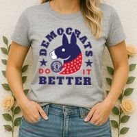Democrats Do It Better Political Women's T-Shirt thumb 2