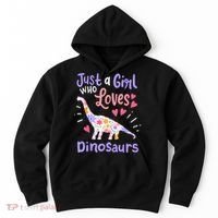 Dinosaur Dinosaur Just A Girl Who Loves Dinosaur Hoodie thumb 0