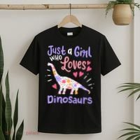 Dinosaur Dinosaur Just A Girl Who Loves Dinosaur T-Shirt thumb 2