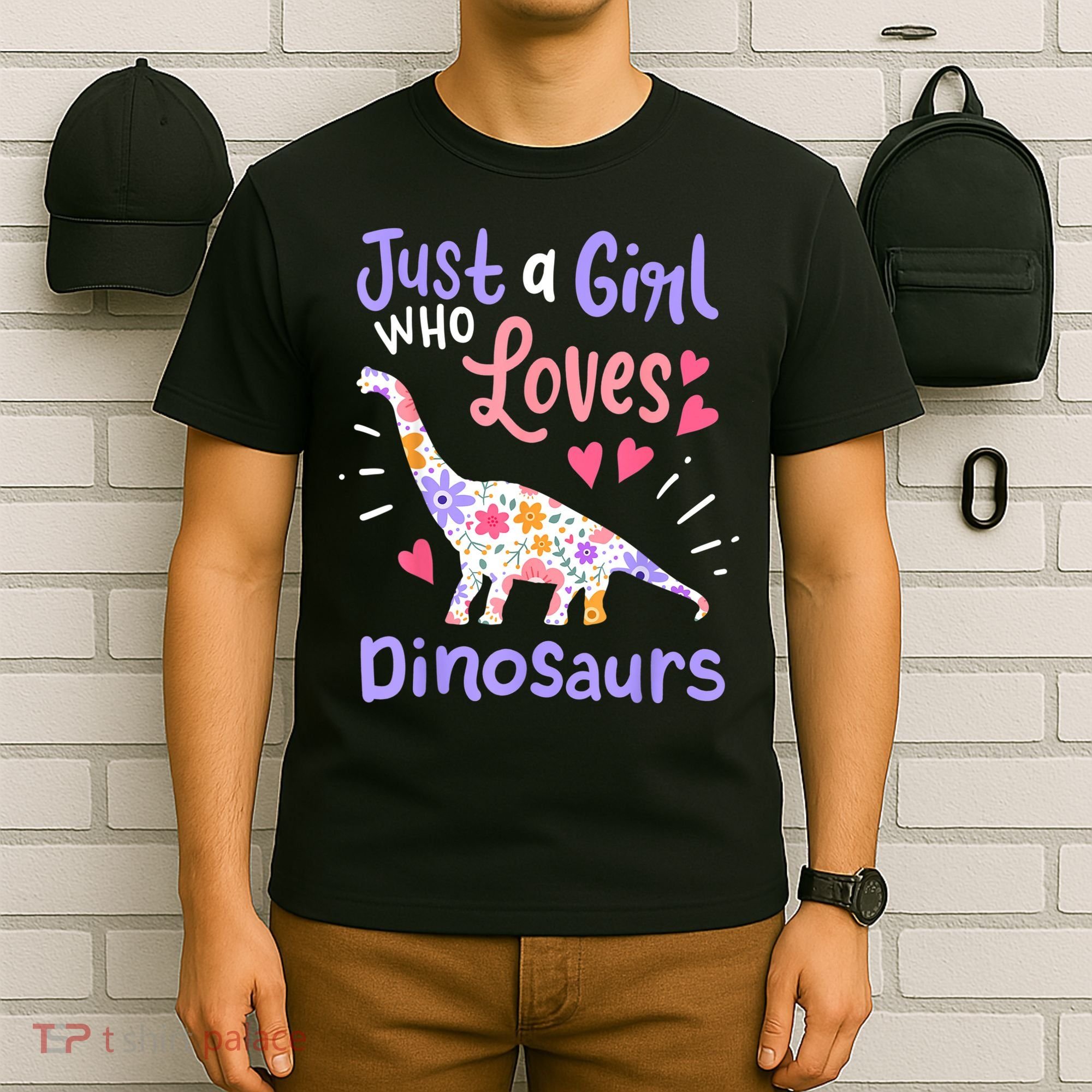 Dinosaur Dinosaur Just A Girl Who Loves Dinosaur T-Shirt