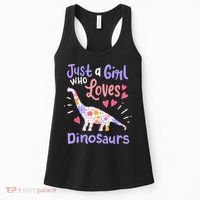 Dinosaur Dinosaur Just A Girl Who Loves Dinosaur Women's Tank Top thumb 0