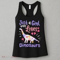 Dinosaur Dinosaur Just A Girl Who Loves Dinosaur Women's Tank Top thumb 3