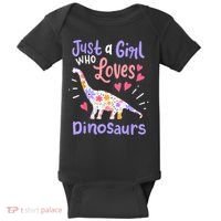 Dinosaur Dinosaur Just A Girl Who Loves Dinosaur Baby Bodysuit thumb 0