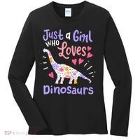 Dinosaur Dinosaur Just A Girl Who Loves Dinosaur Women's Long Sleeve Shirt thumb 0