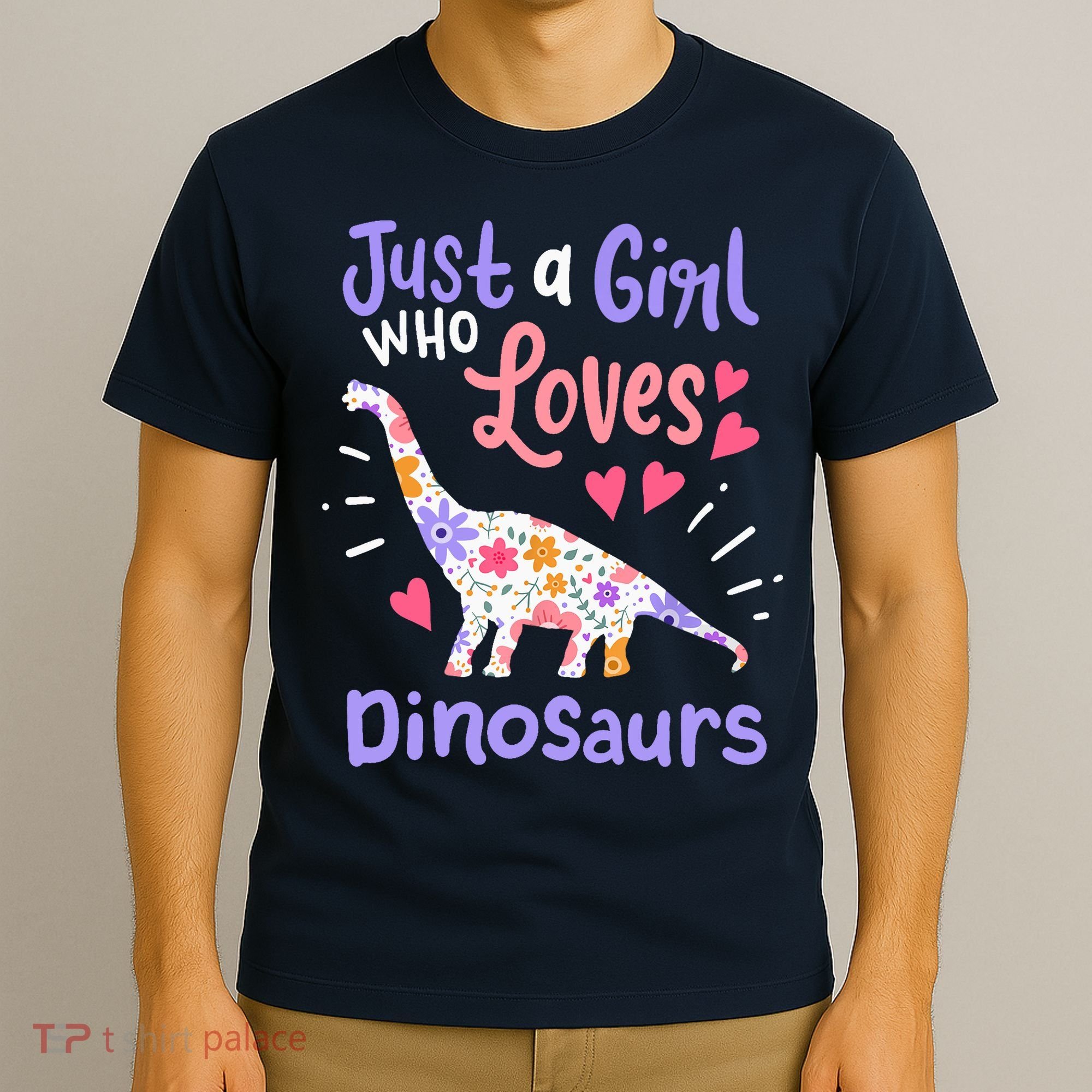 Dinosaur Dino Just a Girl Who Loves Dinosaurs T-Shirt