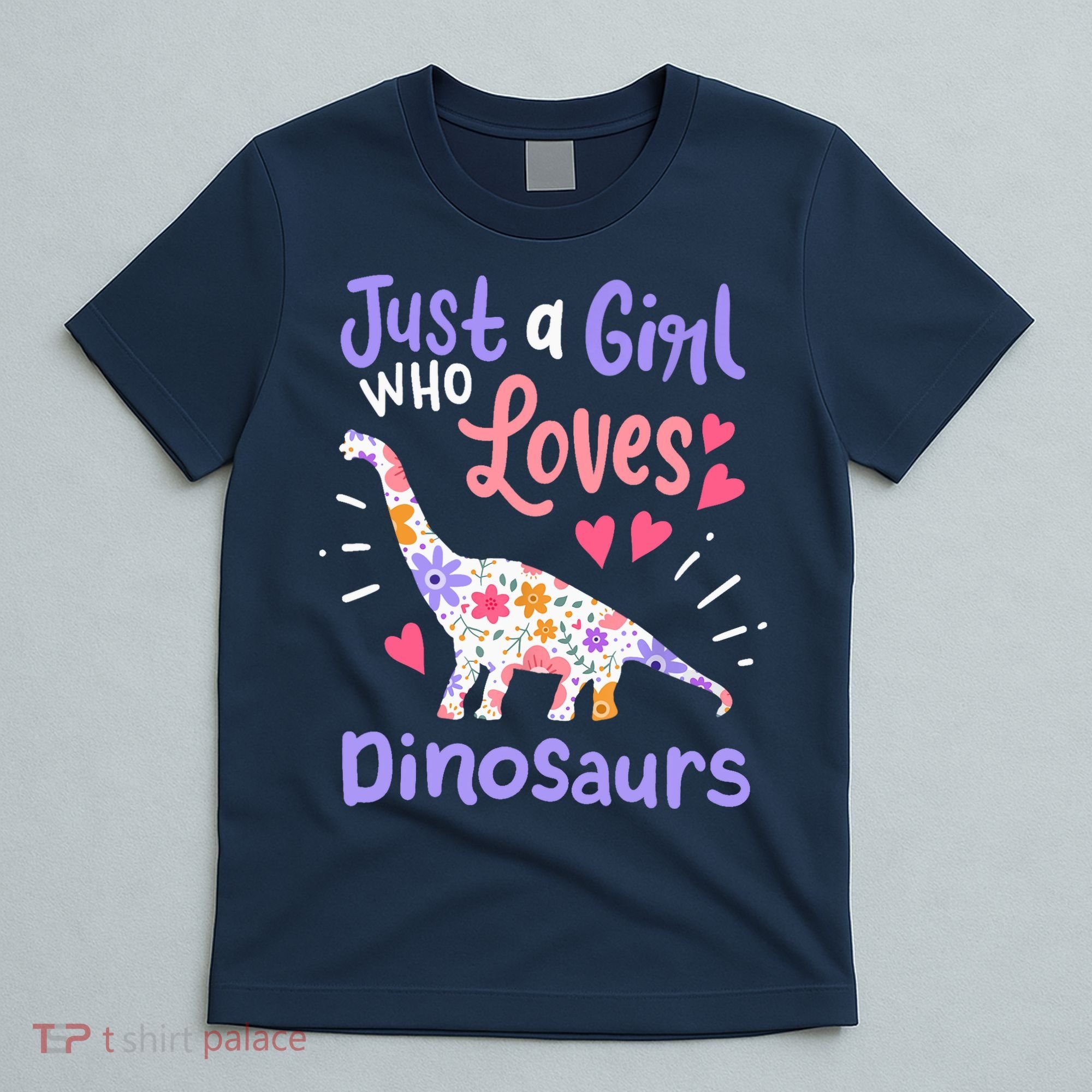 Dinosaur Dino Just a Girl Who Loves Dinosaurs T-Shirt