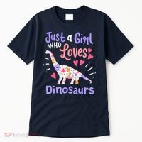 Dinosaur Dino Just a Girl Who Loves Dinosaurs Tall T-Shirt thumb 0