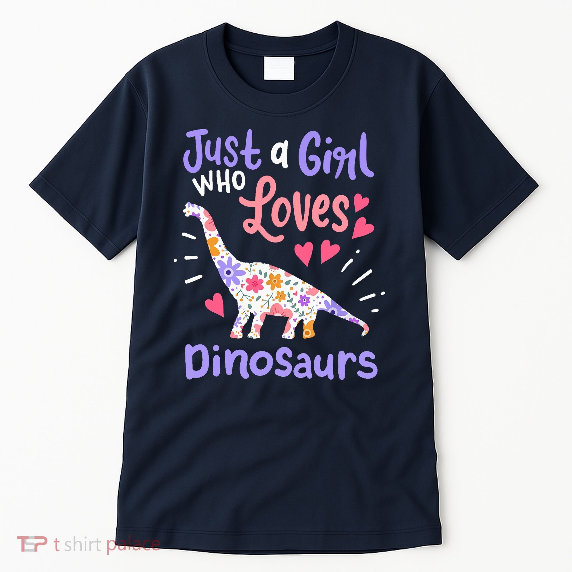 Dinosaur Dino Just a Girl Who Loves Dinosaurs Tall T-Shirt