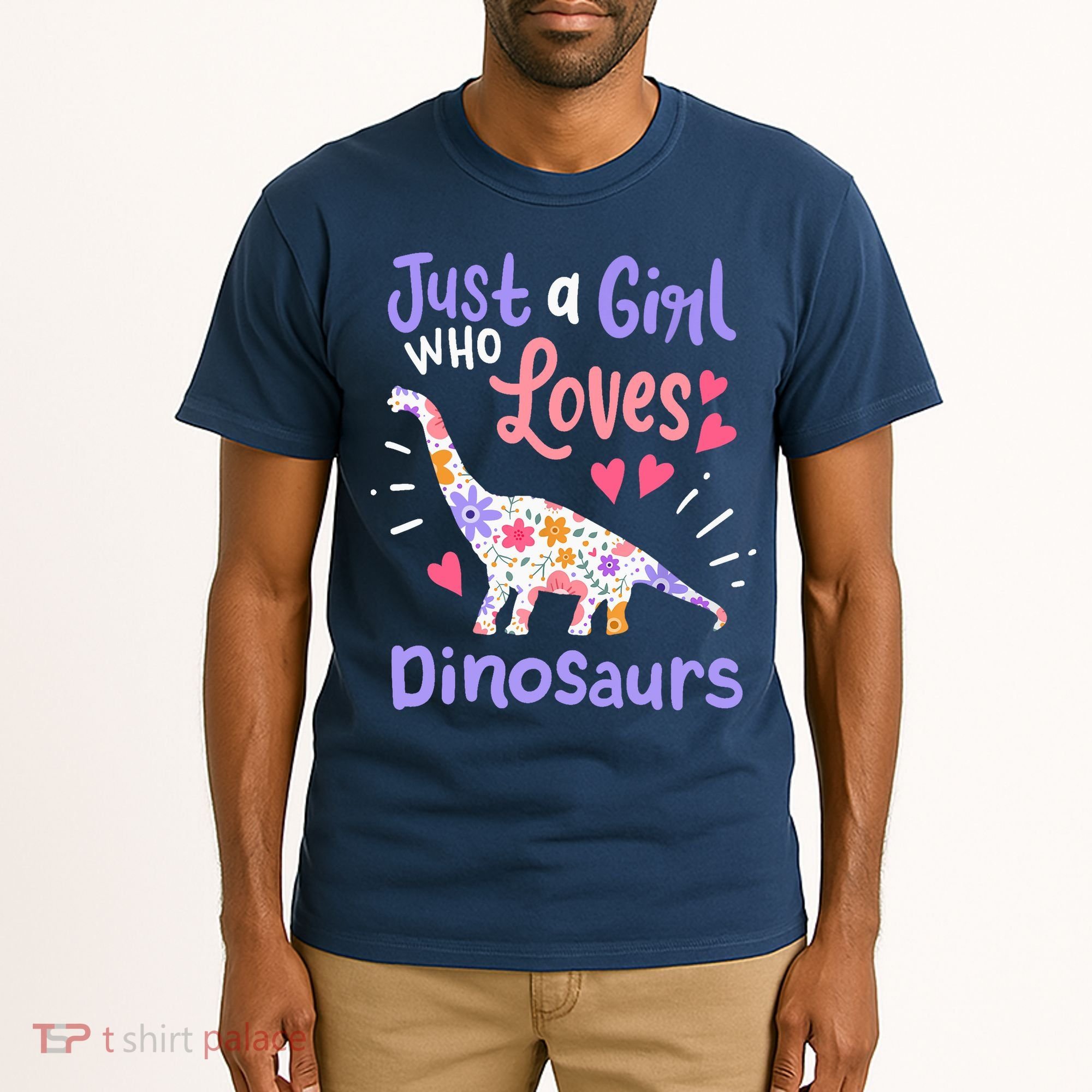 Dinosaur Dino Just a Girl Who Loves Dinosaurs Tall T-Shirt
